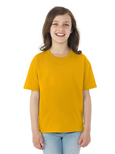 Fruit of the Loom Youth 5 oz. HD Cotton™ T-Shirt M GOLD