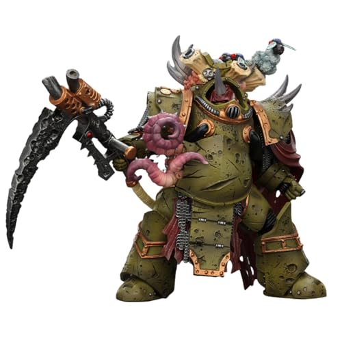 Image of JOYTOY 1 /18 Action Figure Warhammer 40k - Death Guard - Deathshroud Terminator 2 - with Manreaper and Plaguespurter Gauntlets 5.51 inch Birthday Gifts for Collectors 15Age+ JT02595