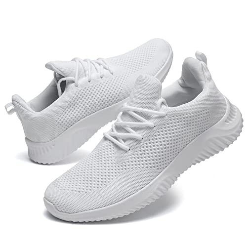 Image of Wrezatro Men's Slip on Walking Shoes Ultra Light Breathable Non Slip Running Shoes Casual Fashion Sneakers Mesh Workout Sports