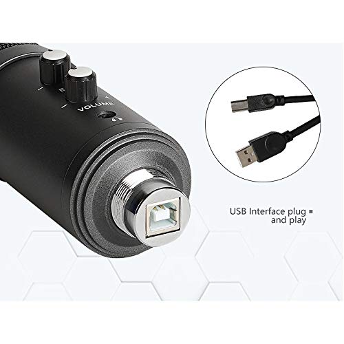 Microphone USB PC ordinateur pour enregistrement studio de chant et réunion - 4