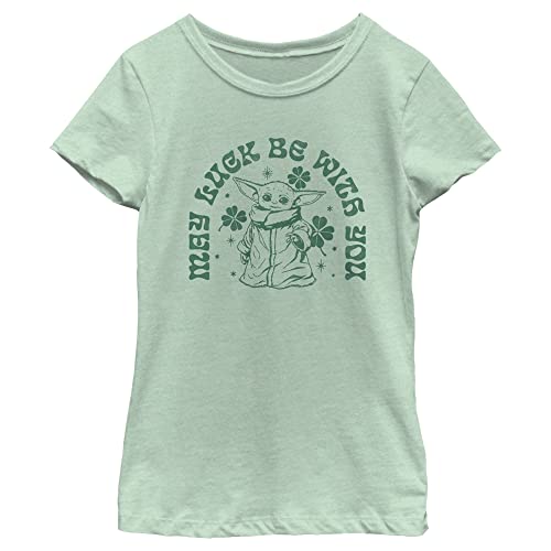 T-shirt Star Wars Grogu vert menthe pour fille en taille XL