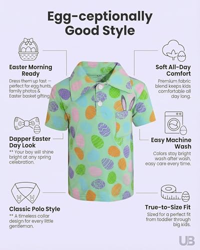 Image of Unique Baby Short Sleeve Collared Boys Polo Shirt, Toddler Kids Polo Shirts