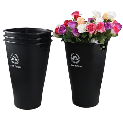 Eagrye 20 Inch Plastic Flower Buckets