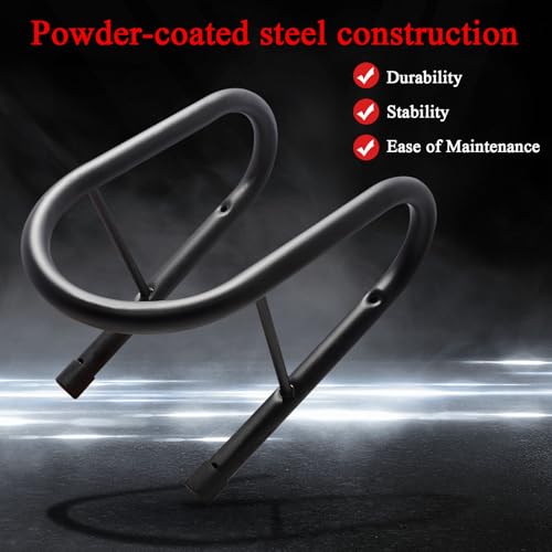 Image of 6.5 inch Removable Dirt Bike Wheel Chock w /Mount Kit,6 1 /2 in. wide Motorcycle Trailer Locking Wheel Chock Tire Holder,Pack of 2