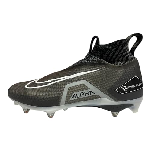 Image of Nike Alpha Menace Elite 3 White /Particle Grey /Opti Yellow /Black Mens Football Cleat.