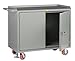 Little Giant MM-2D-2448-FL Locking Doors Mobile Bench Cabinet with Non-Slip Vinyl Top, 3600 lbs Capacity, 48" Length x 24" Width x 41" Height