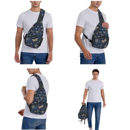Image of Chrismtas-Dragonfly Crossbody Bag Sling Bag Backpack Chest Bags Shoulder Bag for Women Men