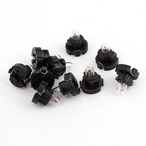 sourcing map 10Pcs T3 Leds Bombilla Amarilla Luz de Tablero Salpicadero de...