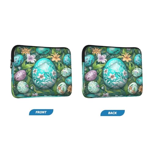 Funda para portátil 13-14 pulgadas Flowers Green resistente y protectora miniatura 2