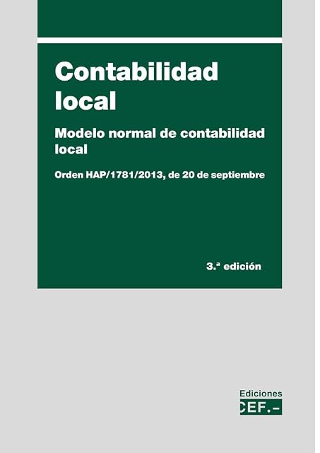Portada de Contabilidad local. Modelo normal de contabilidad local. Orden HAP/1781/2013, de 20 de septiembre