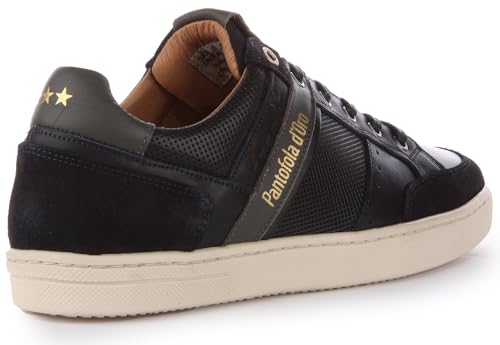 Pantofola d'Oro Vicenza Uomo Low Men's Lace Up Suede Leather Trainers (Navy, US 11.5)2