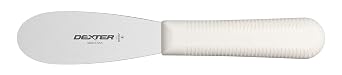 Dexter Russell S173PCP Sani-Safe 18193 Sandwich Spreader, 3-1/2" Stainless Steel Blade with Textured Polypropylene White Handle, Professional Butter and Condiment Spreader, NSF, Made in USA