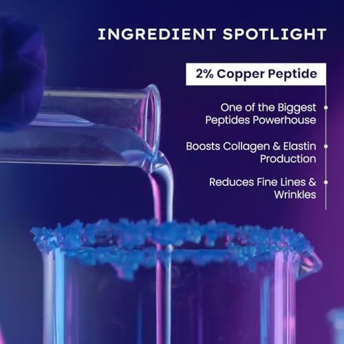 Image of Hyphen 10% Peptide with 2% Copper Peptide Face Serum | Advanced Youth Formula | Boosts Collagen & Elastin | All Skin Types - 18ml