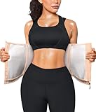 Junlan Sweat Waist Trainer for Women - Corset Sweat Band for Working Out(Beige,Small)