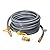 ABYDA 24 Feet 3/8" ID Natural Gas Grill Hose with Quick Connect Fittings, Ideal Natural Gas Line for Grills, Pizza Ovens, Heaters, and More Low Pressure Appliances