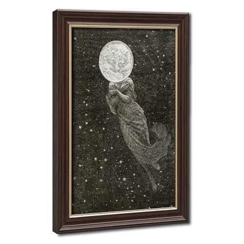 Impression sur toile autour de la lune Emile Antoine Bayard 61x91cm