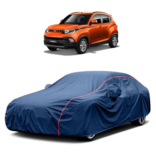 Image of Heavy-Duty Car Cover for Compatible with Mahindra KUV100 (2016 to 2025 All Models) Deluxe Car Protection Cover ? Waterproof & UV-Resistant All-Season Exterior Protection