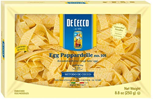 De Cecco Pasta, Egg Pappardelle, 8.8 Ounce