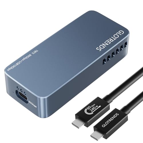 GLOTRENDS EM6002 Caja Externa M.2 NVMe SSD 8TB 80Gbps miniatura 1
