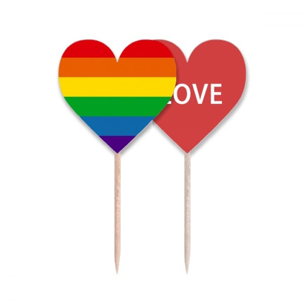 Drapeau arc-en-ciel LGBT pour cupcake et décoration de buffet de fierté