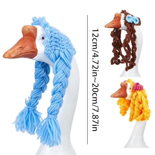 Costumes d'oies pour porche perruques faites main ornement maison