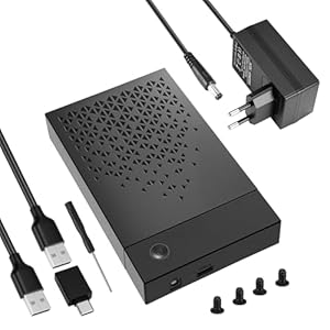 Gbformat 6Gbps Festplatten Dockingstation für 2, 5''/3, 5'' SATA HDD & SSD, FestplattenAdapter USB C/USB 3.0 SATA HDD Festplatten Docking Station Gehäuse Festplattengehäuse mit 12V/2A Netzadapter, UASP