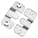 12pcs Colgar Cuadros, 45x20mm inoxidable Acero Pared Soporte de imagen,Oculto Enclavamiento Hebilla,Clip...