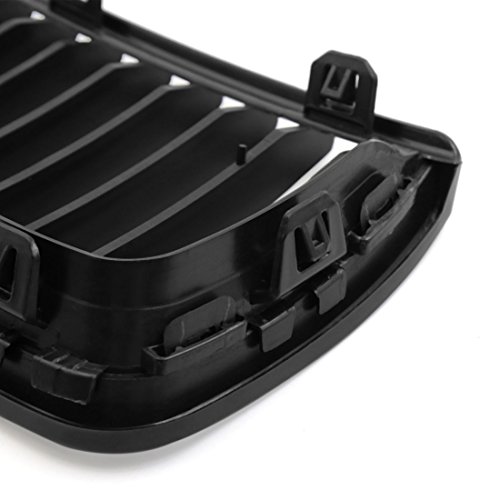 Uxcell Car Matte Black Front Hood Kidney Grille Grill For Bmw E90 323I 325I 328I 328Xi 335I 335Xi 330I 330Xi 2005 2006 2007 2008 2Pcs #TOP4