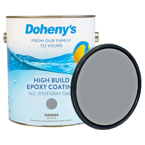 Image of Doheny's Pro-Grade High Build Self-Priming Epoxy Swimming Pool Paint | Formulated for Excellent Stain, Chemical, and Abrasion Resistance | VOC Compliant (Gray Oasis)