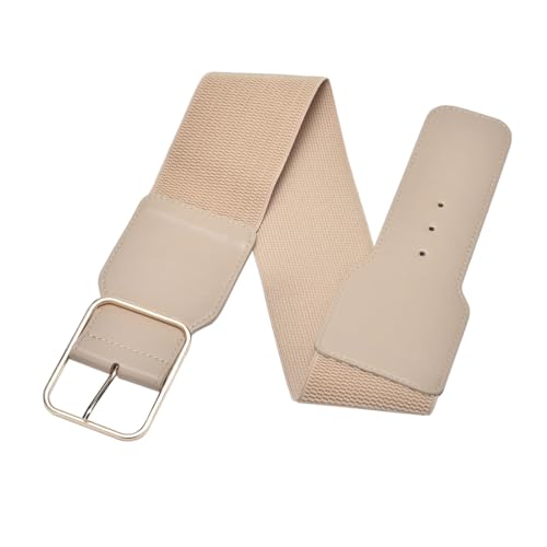 Women's Wide Stretchy Cinch Belt 3 Inch Vintage Metal Buckle Belts 26-473