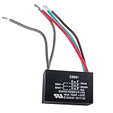 Femitu 4 Wire Ceiling Fan Capacitor for NEW TECH CBB61 5uf 6uf