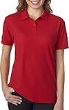Gildan Womens DryBlend 6.3 oz. Double Pique Sport Shirt(G728L)-RED-2XL
