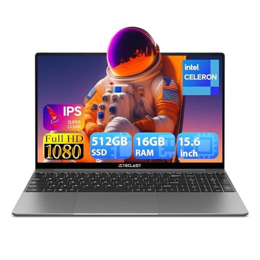 TECLAST Laptop 15.6 inch, F16Pro 16GB DDR5 512GB SSD Laptop Computers with Intel N95 Processor(up to 3.4Ghz), IPS FHD 1080P Screen, WiFi 6/BT 5.0, USB3.2 * 2, Backlit Keyboard, Large Battery Capacity