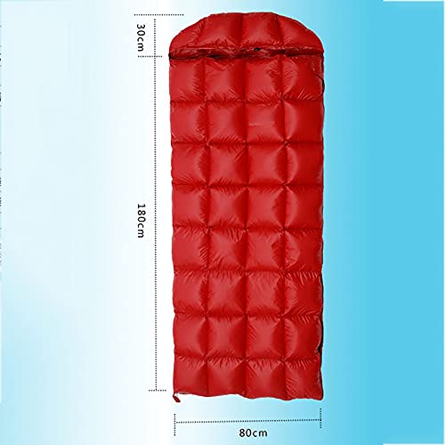 Jianghuayunchuanri Bequemer Schlafsack Innen- und Außenbereich Camping Calp-Through Lightweight Down Sleeping Single Sleeping Bag Indoor- und Outdoor-Aktivitäten (Farbe : Blue, Size : 210x80cm) - Image 4