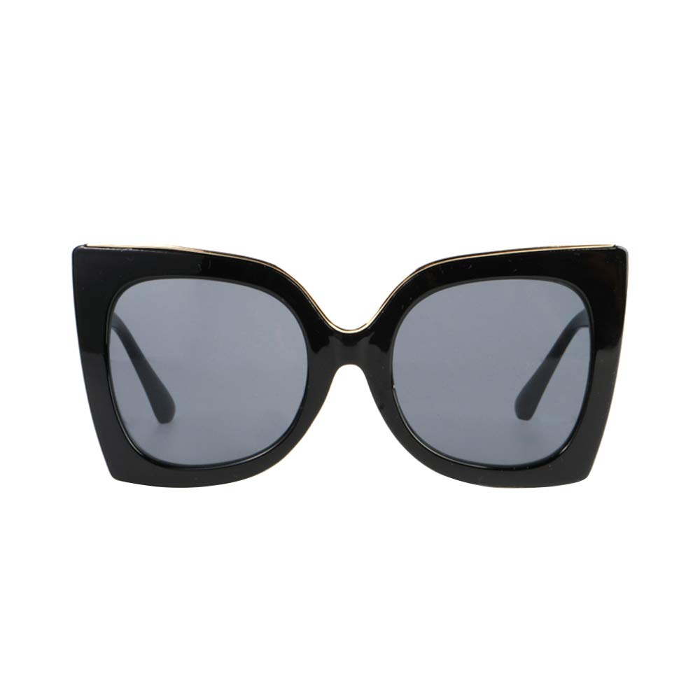 Image Labs Women's Large Bold Horned Lim with Metal Accent Sunglasses IL1036