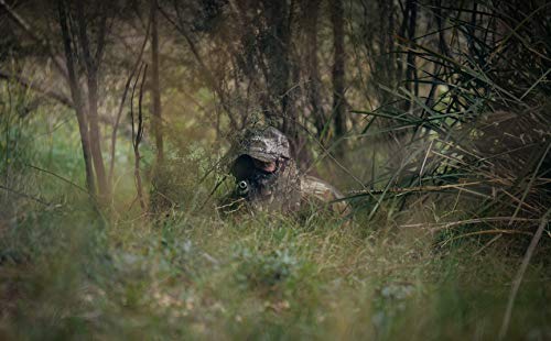 Image of DOWN UNDER OUTDOORS Camo Hunting Face Mask in Lightweight Breathable Sheer Mesh for Warm Weather, Adjustable for Men, Women and Kids