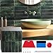 Affrolling 40 Sheets Peel and Stick Backsplash Tile for Kitchen with Wallpaper Tools Kit, Self Adhesive Tile for Kitchen Bathroom, 10
