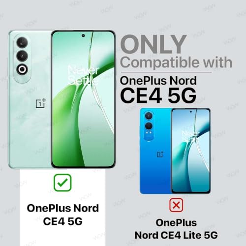 Image of WOW IMAGINE Shock Proof Back Case Mobile Cover for 1+ OnePlus Nord CE 4 5G | Back Cover Case (Tough Armor | Hybrid PC + TPU | Ring Holder & in-Built Kickstand | Black)