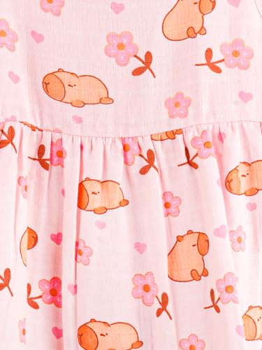 Image of Kidbea Bamboo Cotton Baby Girl Dress, Sleeveless Casual Wear Girls Frock