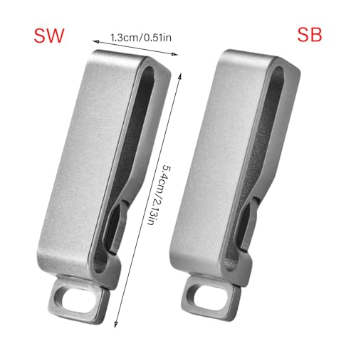 Llavero de aleación con clip para cinturón resistente y anillos con hebilla desmontable 4