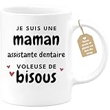La meilleure idée cadeau pour une maman Assistante Dentaire : Cette année ça y est elle passe dans le cercle exclusif des mamans. Vous cherchez alors une idée cadeau originale à moins de 20 euros à offrir à votre femme ou votre fille, ou à une amie ou collègue. Les naissances sont toujours propices à des moments de convivialité alors à cette occasion, jouez le jeu jusqu'au bout en offrant un mug rigolo à cette femme comblée de bonheur par le nouveau né !