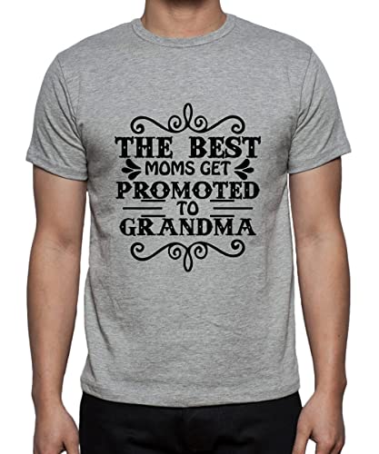 Image of Caseria Men's Cotton Printed T-Shirt -Best Get to Grandma | 100% Cotton | Half Sleeves | Regular Fit | Printed | Round Neck | Graphic T Shirt