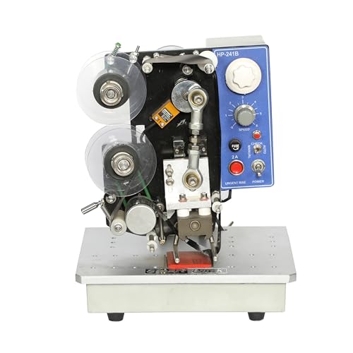 Image of SMART PACK Motorized Ribbon Batch Coding Machine for Batch No. MFG. MRP. EXP. Date Coding | Heat Printing Machine on Plastic and Paper Pouches | Pack of 1