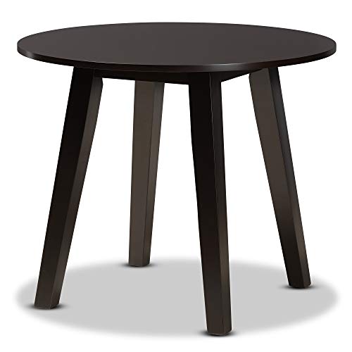 Baxton Studio Ela Modern and Contemporary Dark Brown Finished 35-Inch-Wide