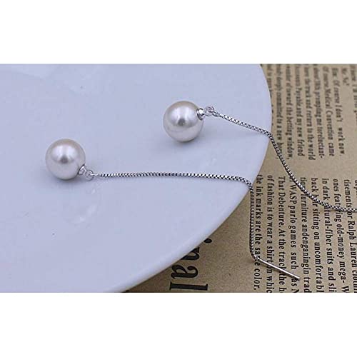 Boucles d'oreilles créoles anti allergie 925 perle pour femmes