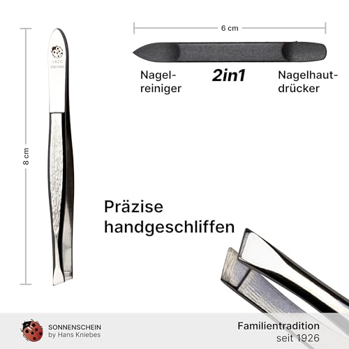 Kit manucure anti-ongles cassés en cuir véritable avec ciseaux et lime fine - 5