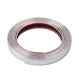 Farbe：Hochwertige Zierleiste im matten Chrom-Design für eine optische Aufwertung durch individuelles Styling.