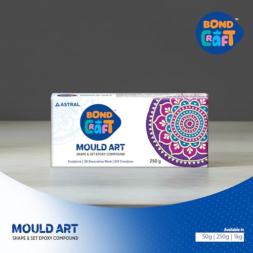 Image of Mould Art | 250g | Air Dry Clay for Sculpting, 3D Art, Jewellery Making, Wall Hangings & DIY Projects | Durable & Easy to Use | for Artists, Students & Hobbyists