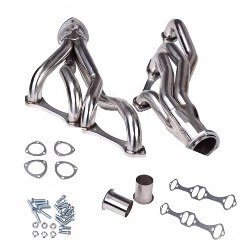 Terminales de escape Chevy Small Block colector de acero inoxidable para motor V8 7