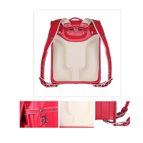 Star-Wind randoseru automatic Lock Japanese school bags for girls boys Senior PU leather light weight Rain Cover2